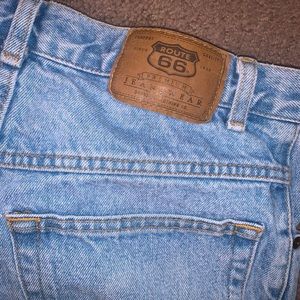 Vintage Route 66 mom jeans